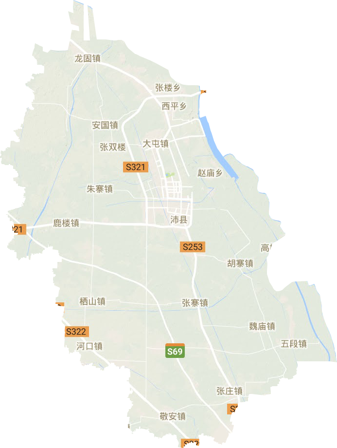 沛县地形地图