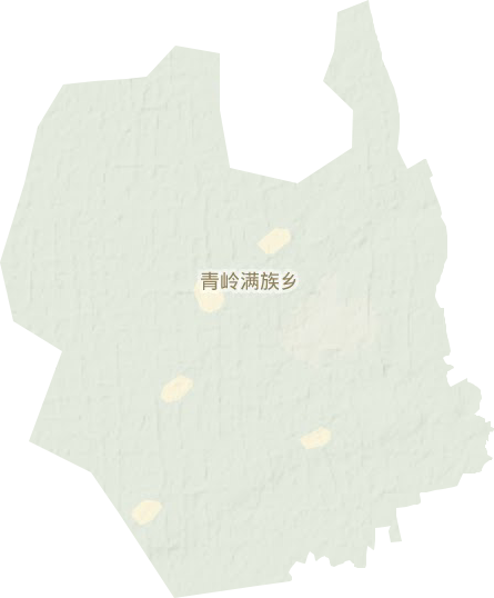 青岭满族乡地形地图
