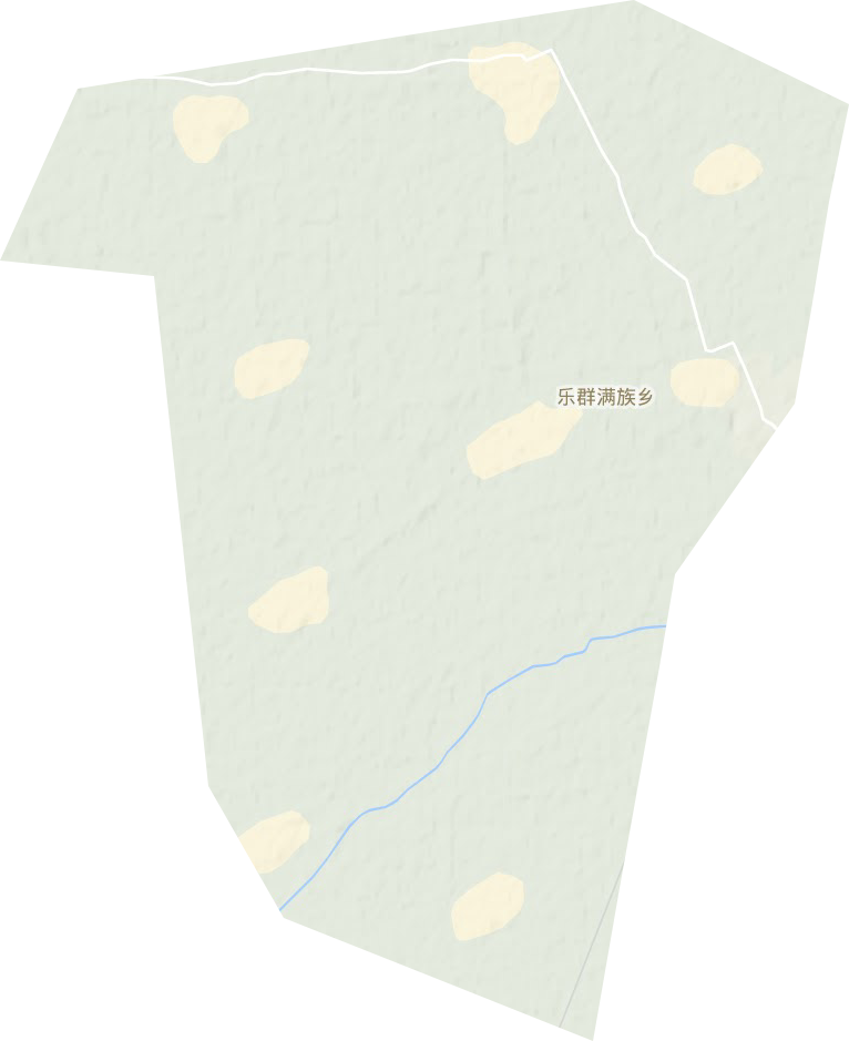 乐群满族乡地形地图