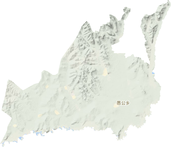 愚公乡地形地图