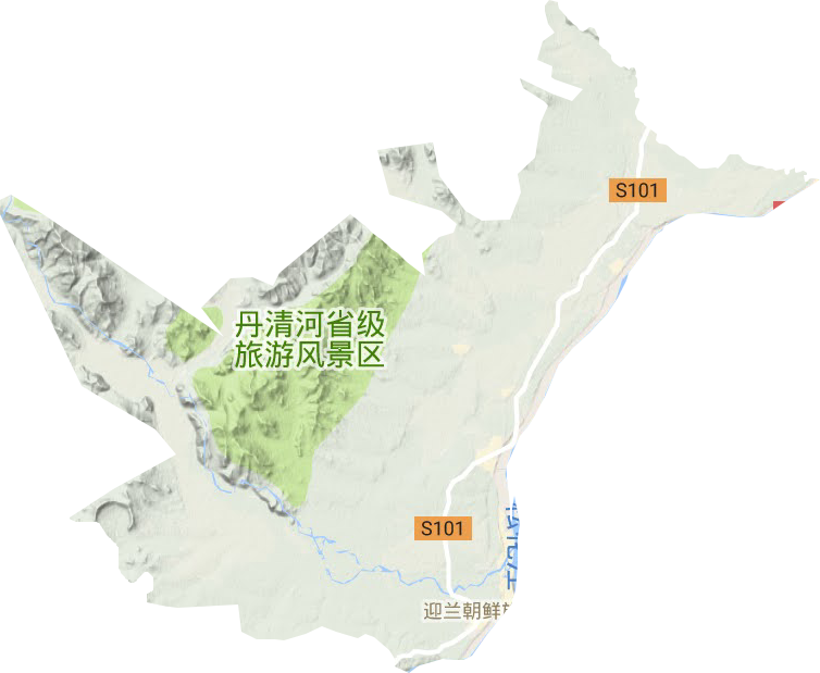 迎兰朝鲜族乡地形地图