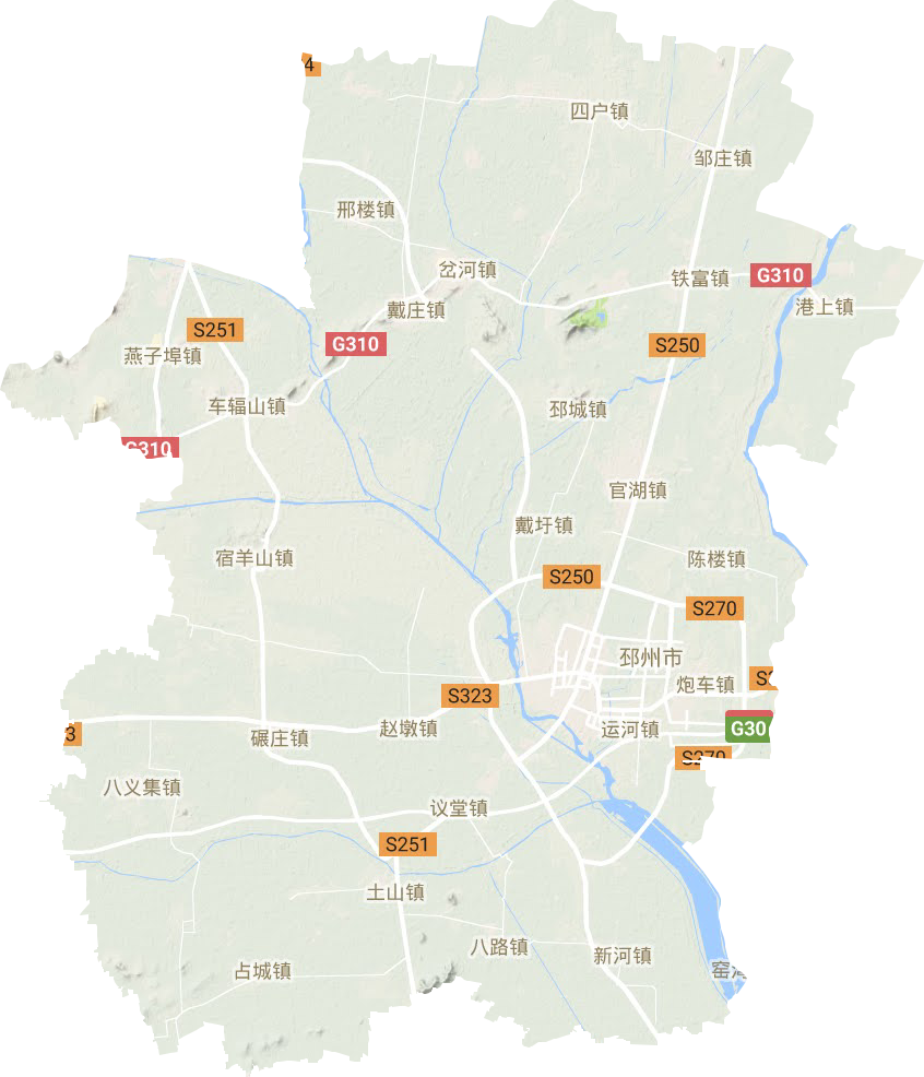 邳州市地形地图