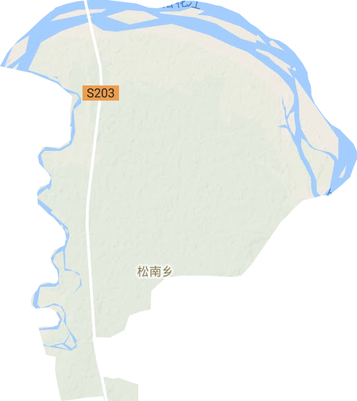 松南乡地形地图
