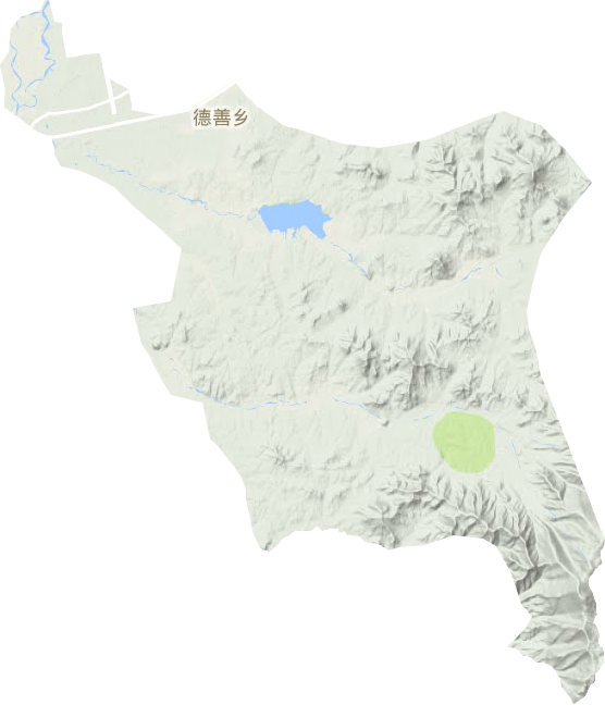 德善乡地形地图