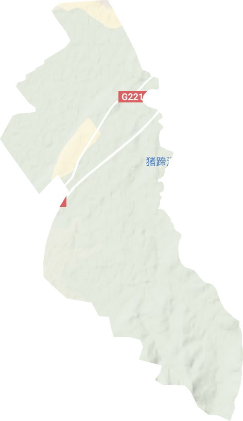 沙河农场地形地图