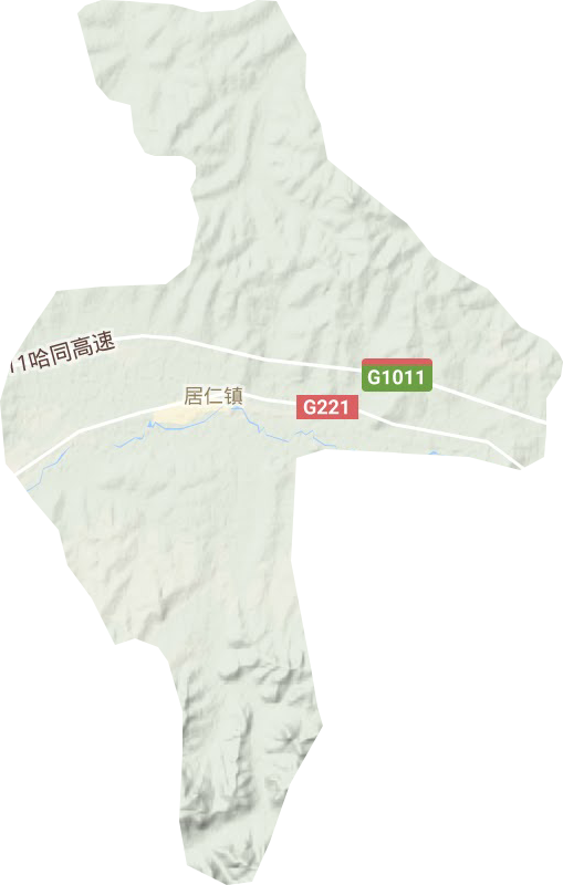 居仁镇地形地图