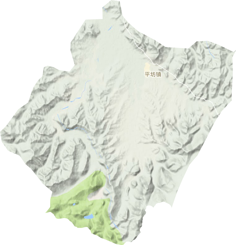 平坊镇地形地图