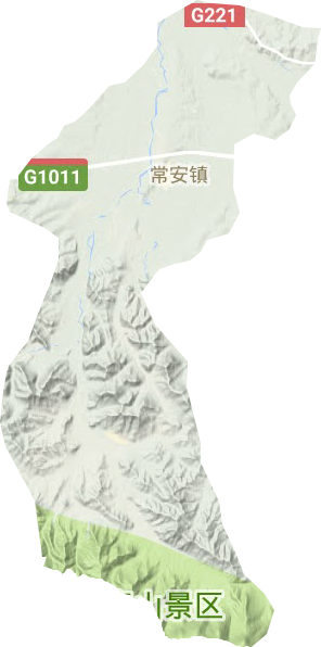 常安镇地形地图