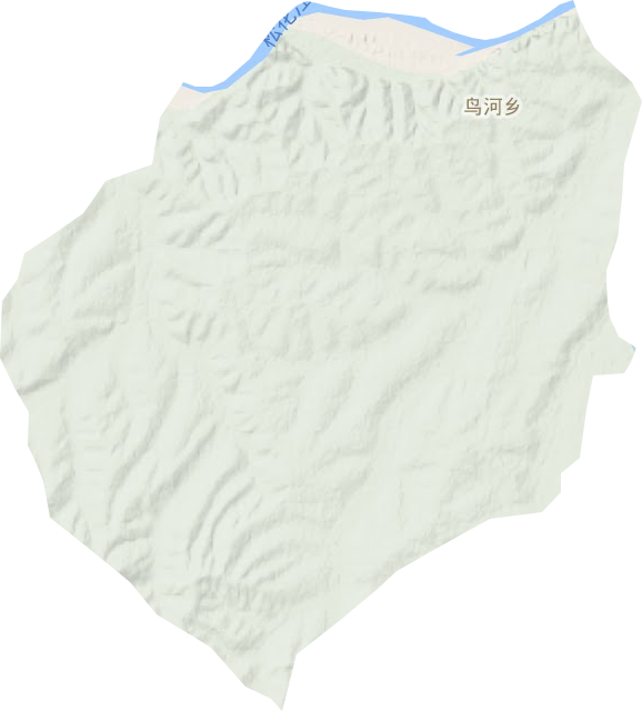 鸟河乡地形地图