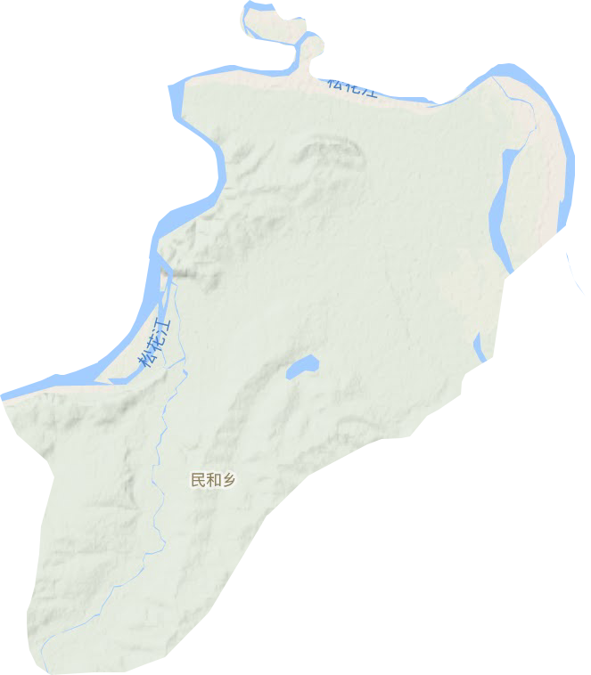 民和乡地形地图