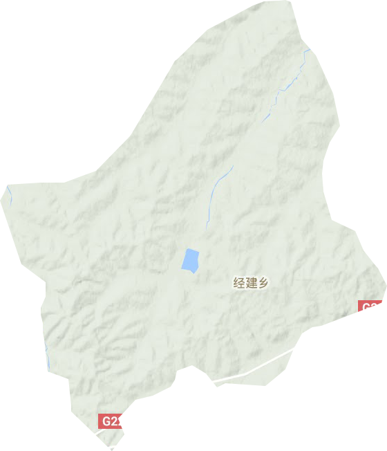 经建乡地形地图