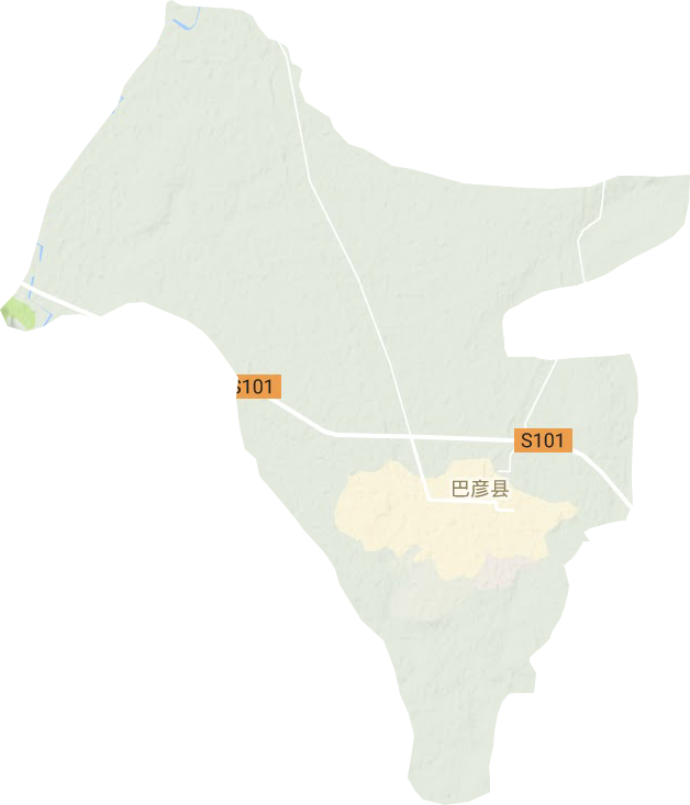 巴彦镇地形地图