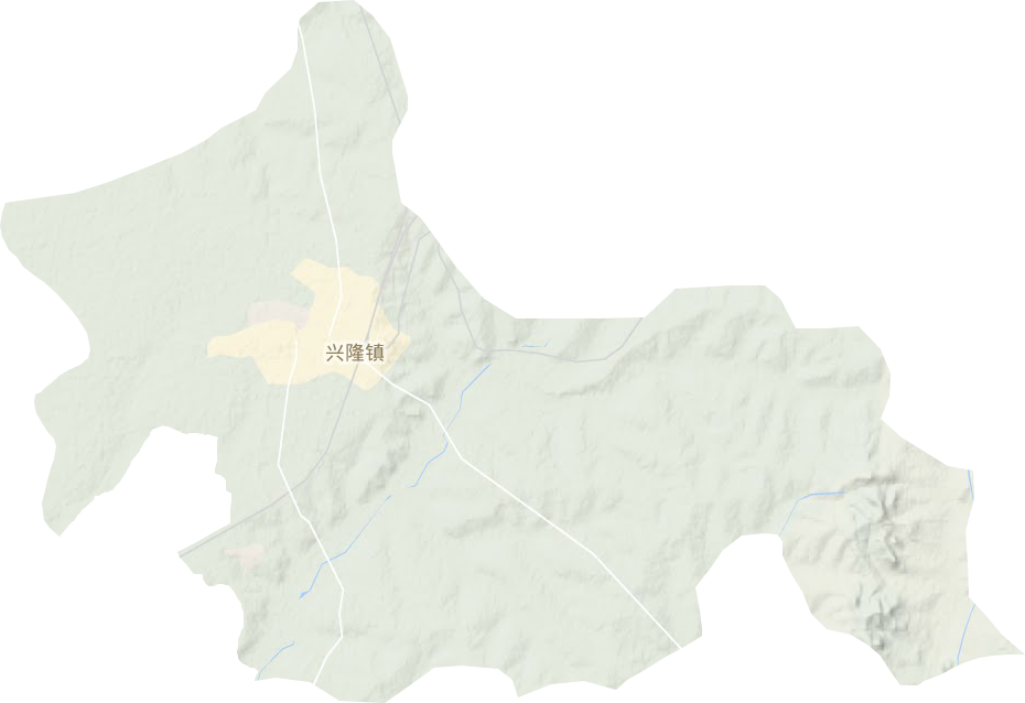 兴隆镇地形地图