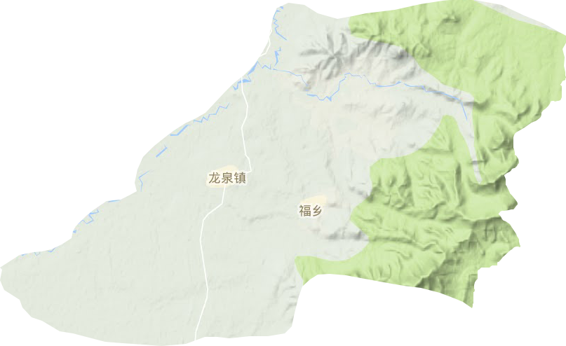 龙泉镇地形地图