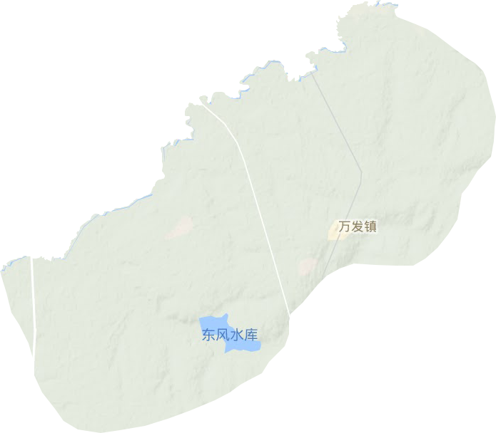 万发镇地形地图