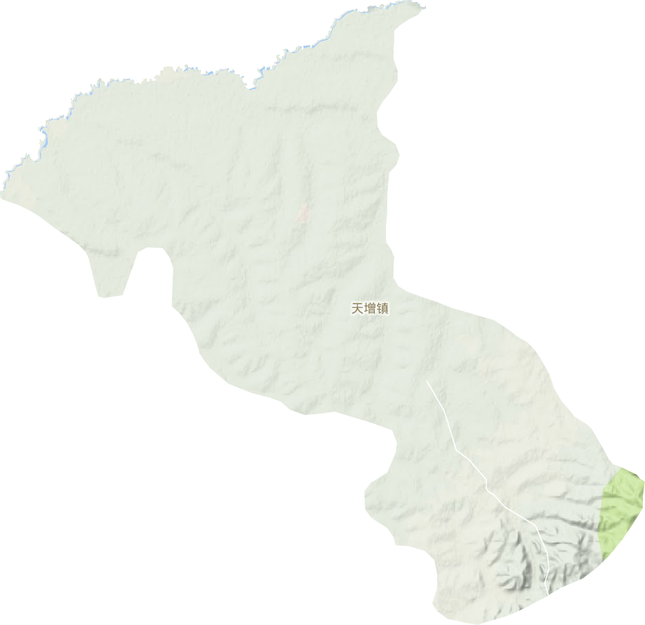 天增镇地形地图
