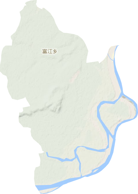 富江乡地形地图
