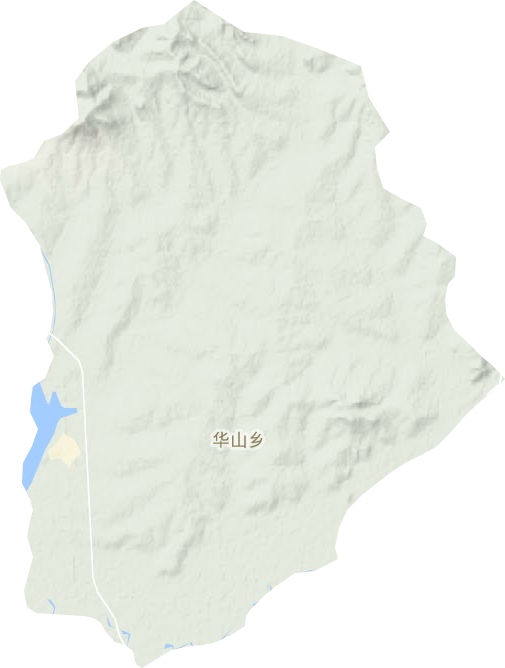 华山乡地形地图