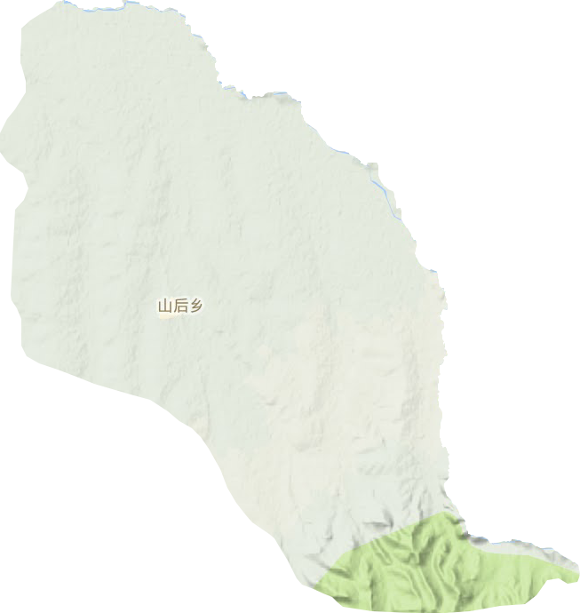 山后乡地形地图