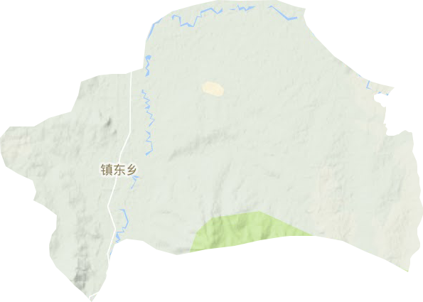 镇东乡地形地图