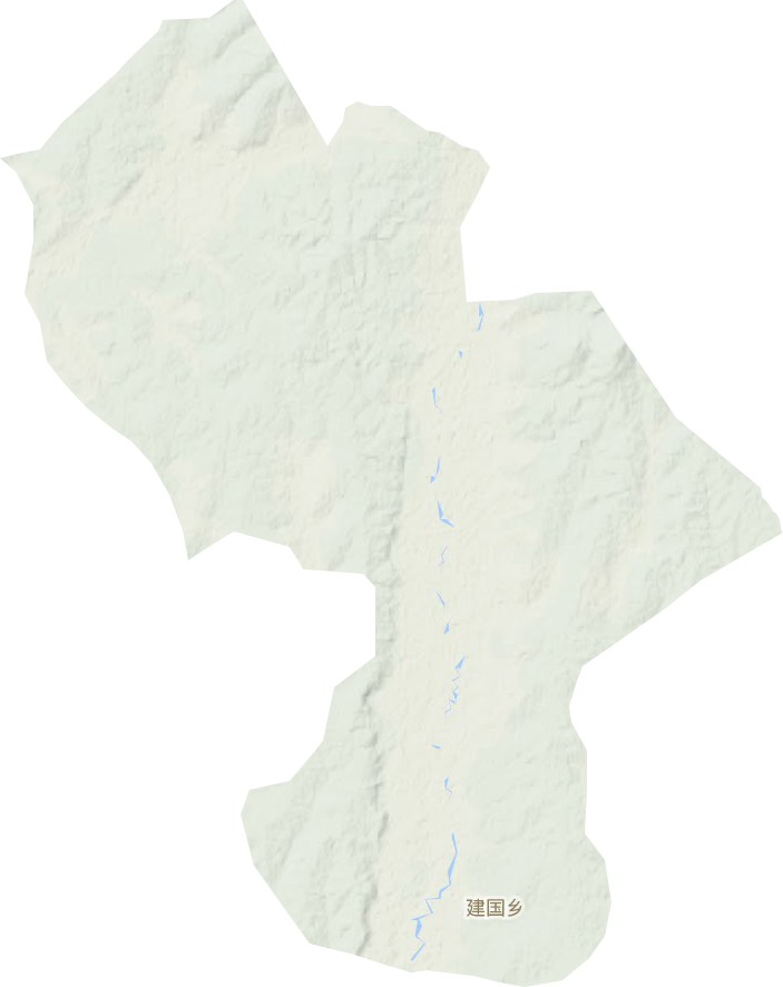 建国乡地形地图