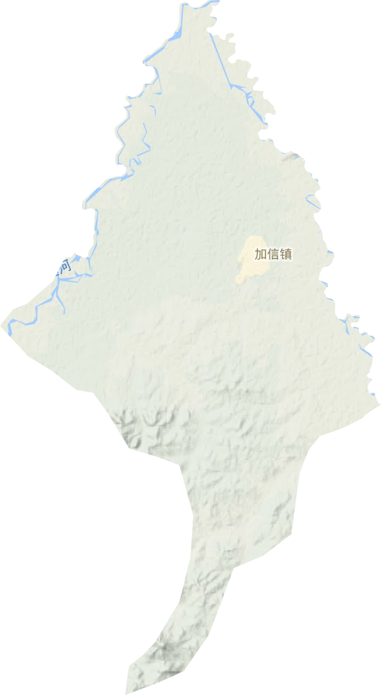 加信镇地形地图