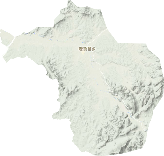 老街基乡地形地图