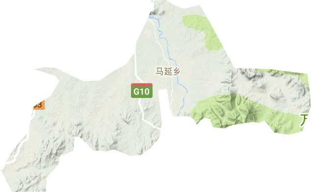 马延乡地形地图
