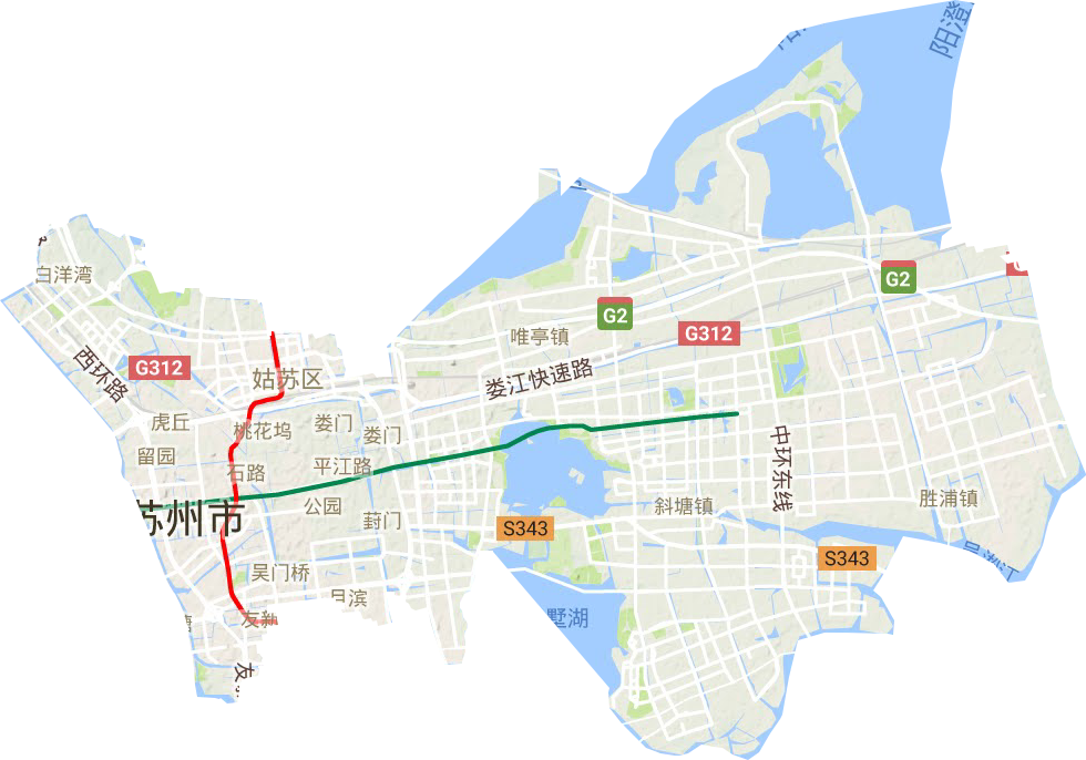 姑苏区地形地图