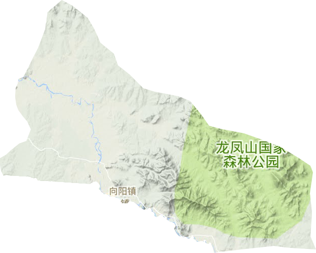 向阳镇地形地图