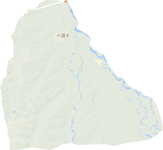 兴盛乡地形地图