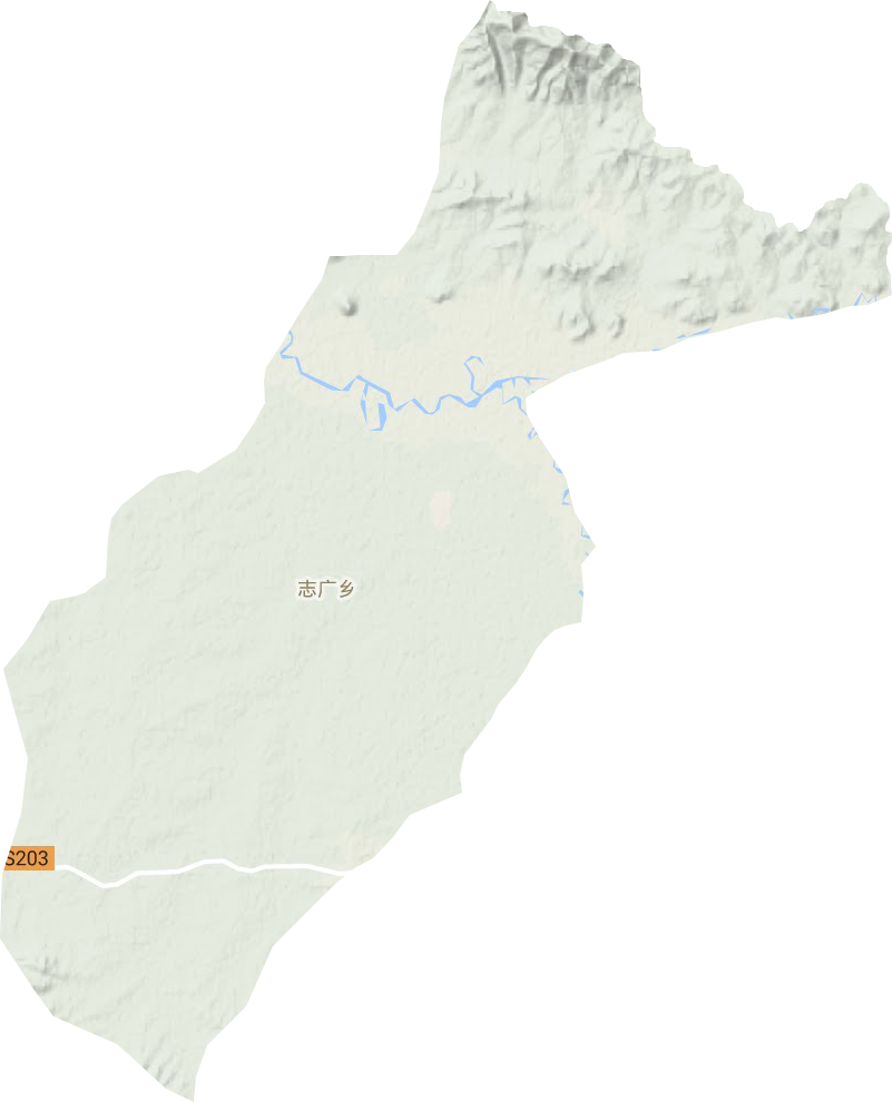 志广乡地形地图