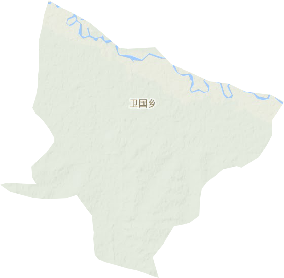卫国乡地形地图