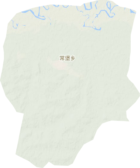 常堡乡地形地图