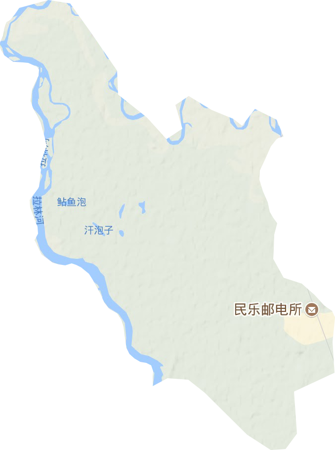 民乐朝鲜族乡地形地图