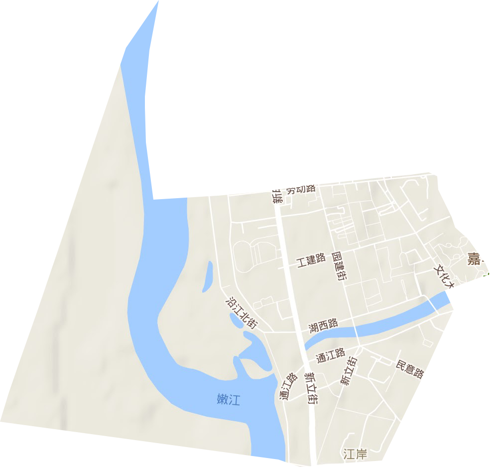 湖滨街道地形地图