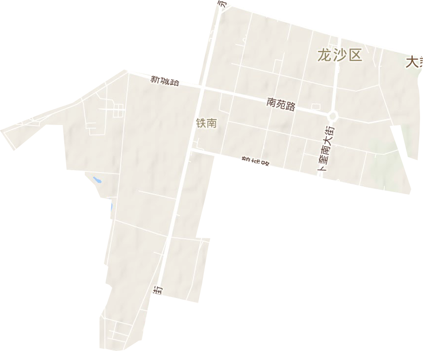 南航街道地形地图