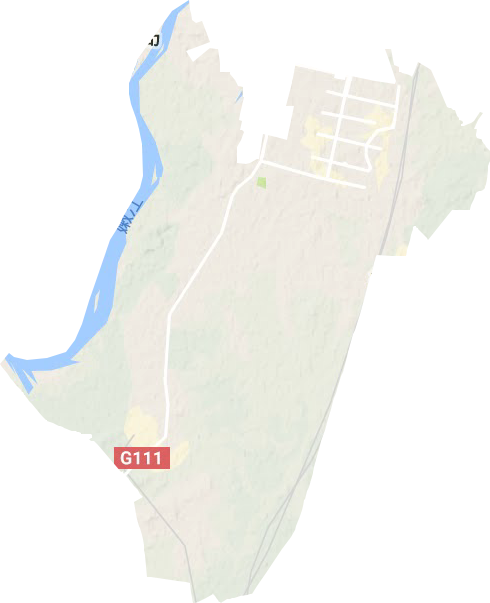 大民街道地形地图