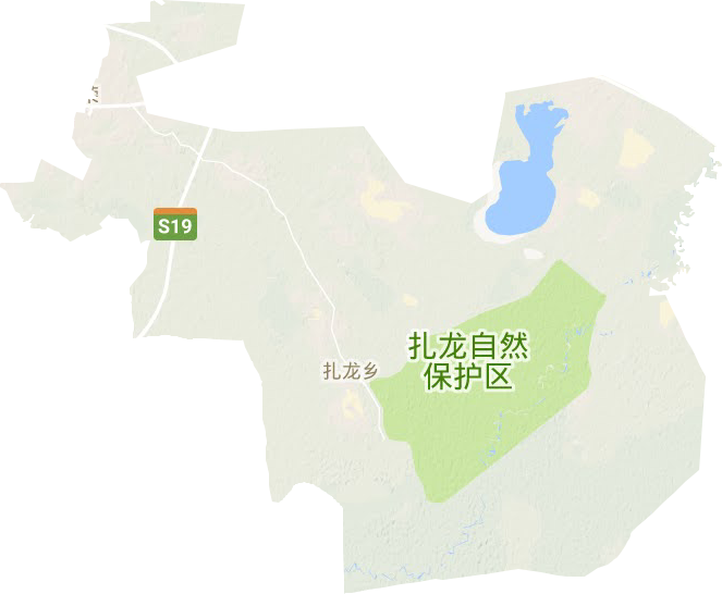 扎龙镇地形地图