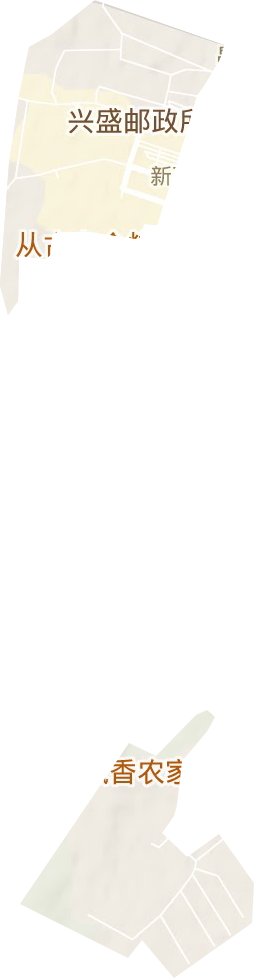 新建街道地形地图