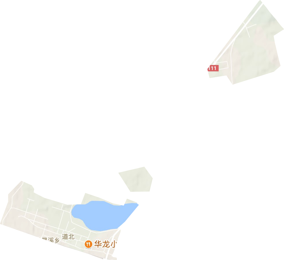 道北街道地形地图