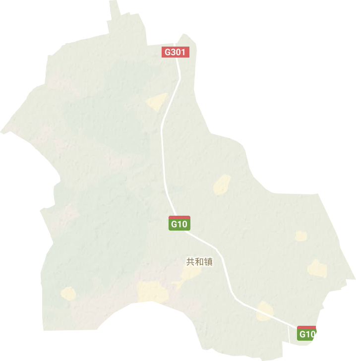 共和镇地形地图
