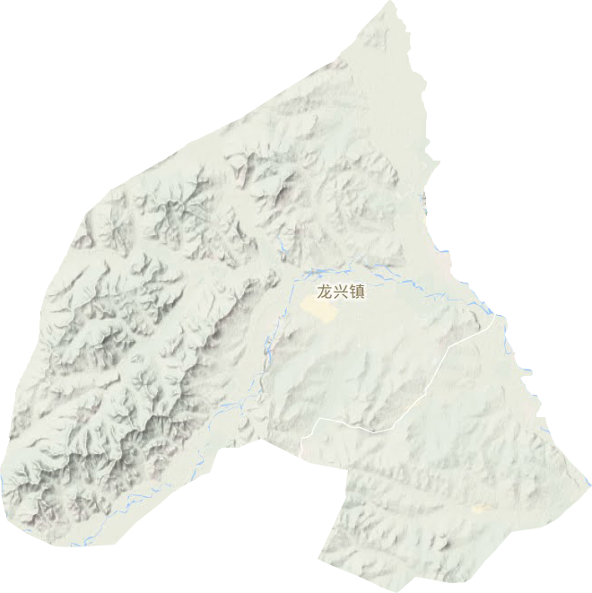 龙兴镇地形地图
