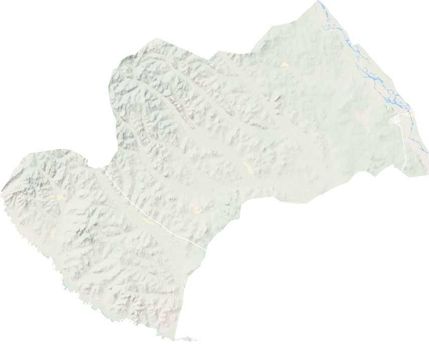 山泉镇地形地图