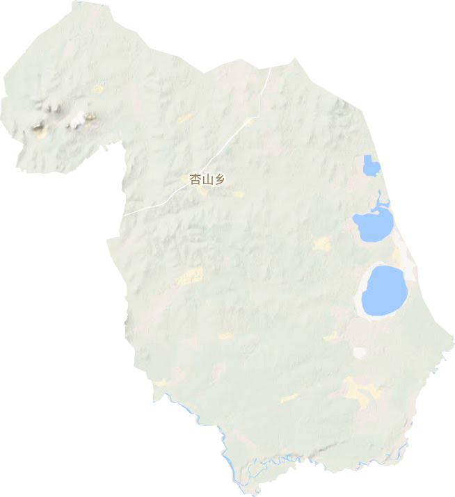 杏山镇地形地图