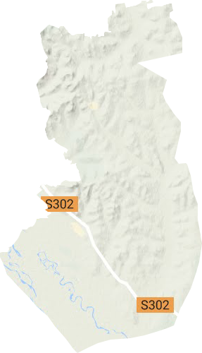 鲁河乡地形地图