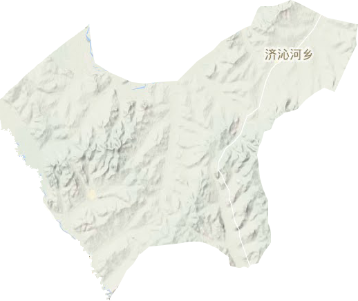 济沁河乡地形地图