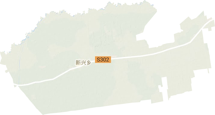 新兴镇地形地图
