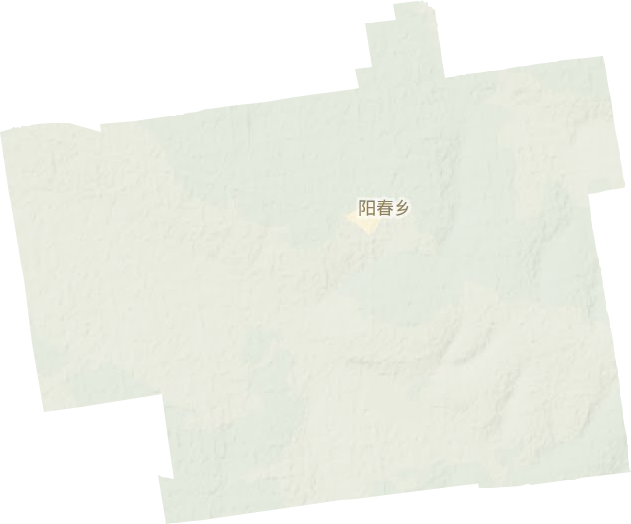 阳春乡地形地图