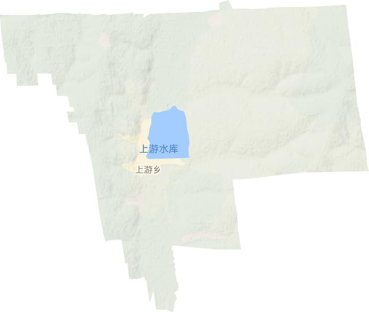 上游乡地形地图